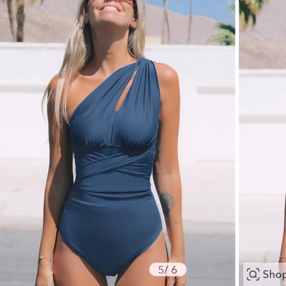 Italian Voyage Multi-Way Wrap Tie Back 1pc Swimsuit. XL. SEE PICS X TRUE COLOR - Picture 5 of 9